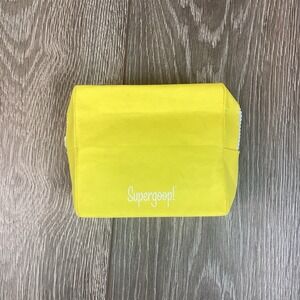 Supergoop Paper Yellow‎ Zip Bag Makeup Carrying Case